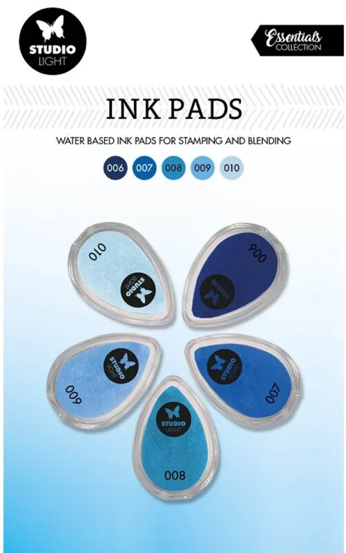 DYE inkousty Studio Light - modré - sada 5 ks