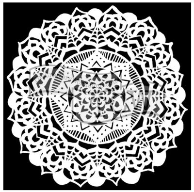 Plastová šablona TCW - velká mandala - 1 ks