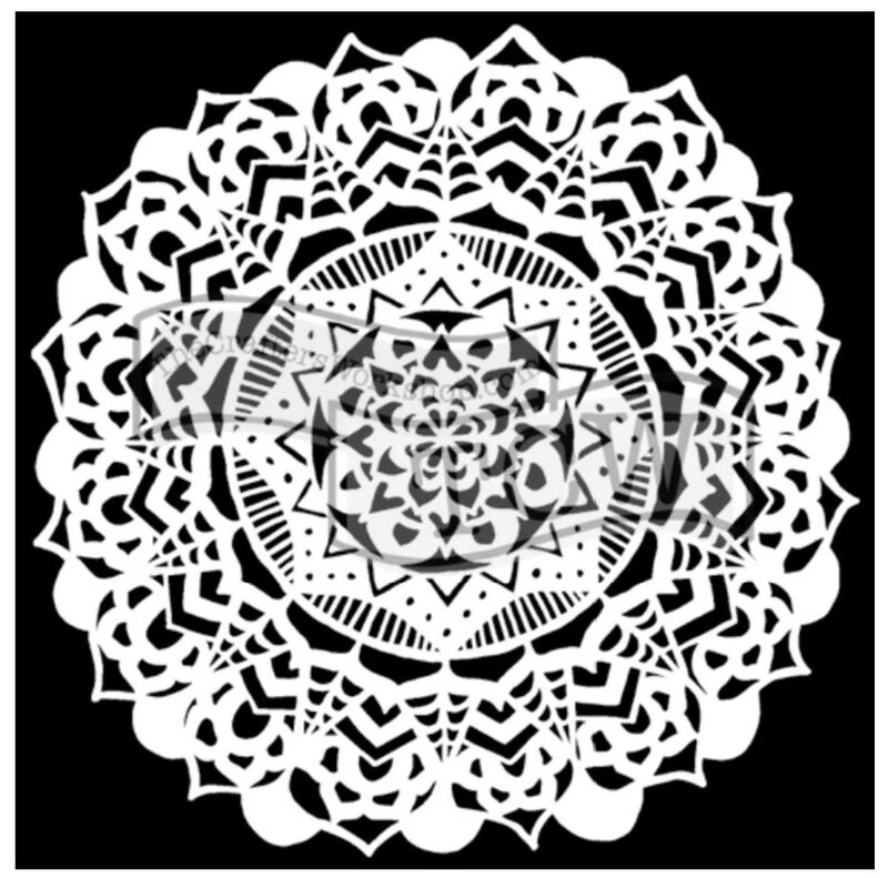 Plastová šablona TCW - velká mandala - 1 ks