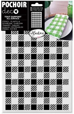 Plastová šablona Aladine - skotská kostka - 1 ks