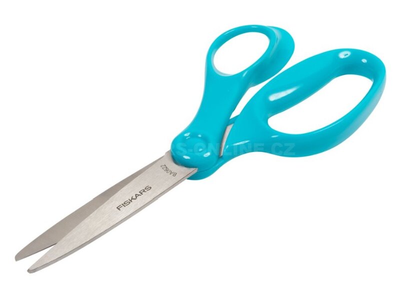 Nůžky Fiskars, tyrkysové, 18 cm - 1 ks
