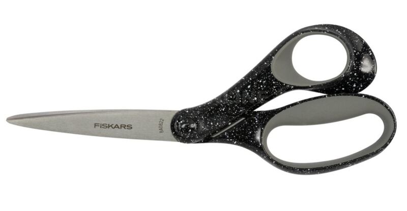 Nůžky Fiskars, černé kropenaté, 20 cm - 1 ks