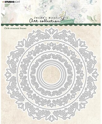 Vyřezávací šablony Studio Light - krajkové kruhy - sada 8 ks