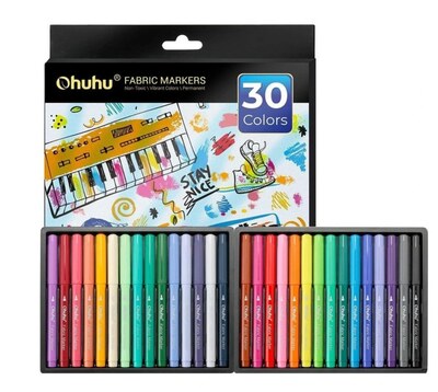 Fixy na textil OHUHU - sada 30 ks