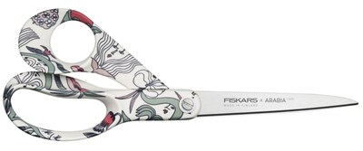 Univerzální nůžky Fiskars, bílé s obrázky, 21 cm - 1 ks
