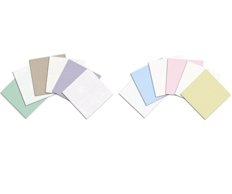 Sada scrapbookových papírů DP Craft 15x15 cm - puntíky - 24 listů