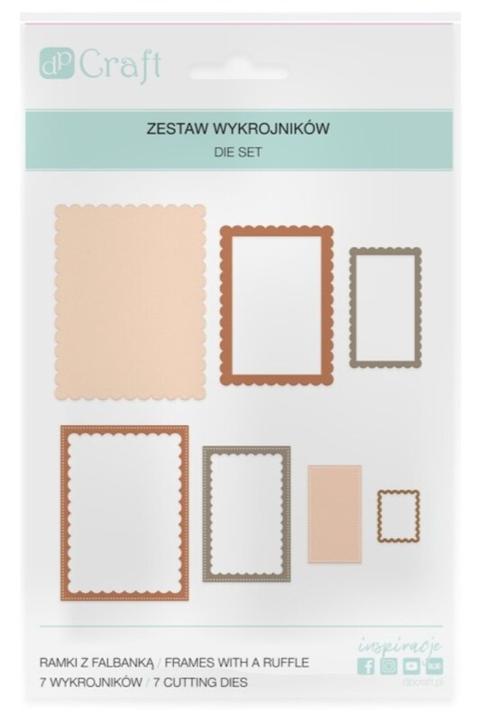 Vyřezávací šablony DP Craft - ozdobné rámečky - 7 ks