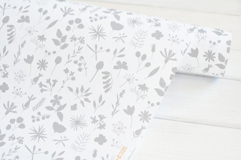 Designový balicí papír MANKAI A2 - Louka v siluetě - 1 arch