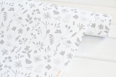 Designový balicí papír MANKAI A2 - Louka v siluetě - 1 arch