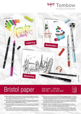 Blok Tombow Bristol A4 - 250g - 25 listů