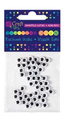 Pohylivé oči - průměr 6 mm - sada 50 ks