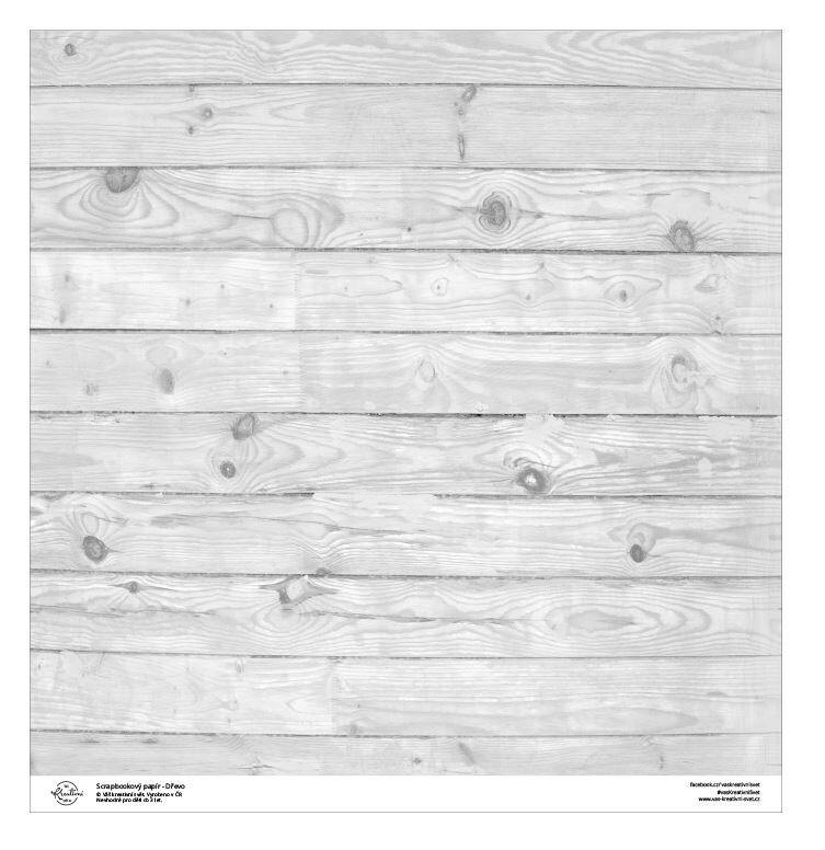 Designový scrapbookový papír LEPIKARO (30,5 cm / 190 g) šedé pruhy - 1 ks