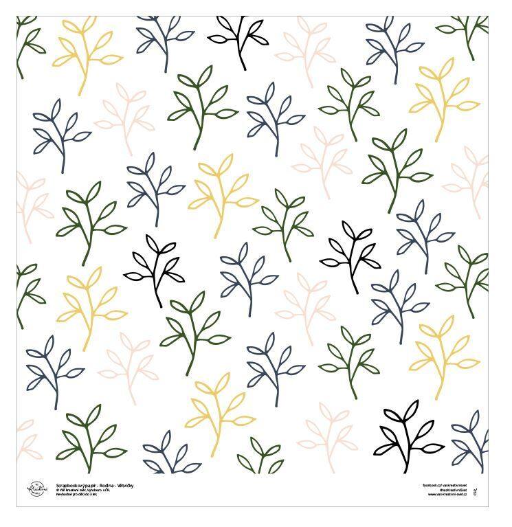 Designový scrapbookový papír LEPIKARO (30,5 cm / 190 g) šedé pruhy - 1 ks