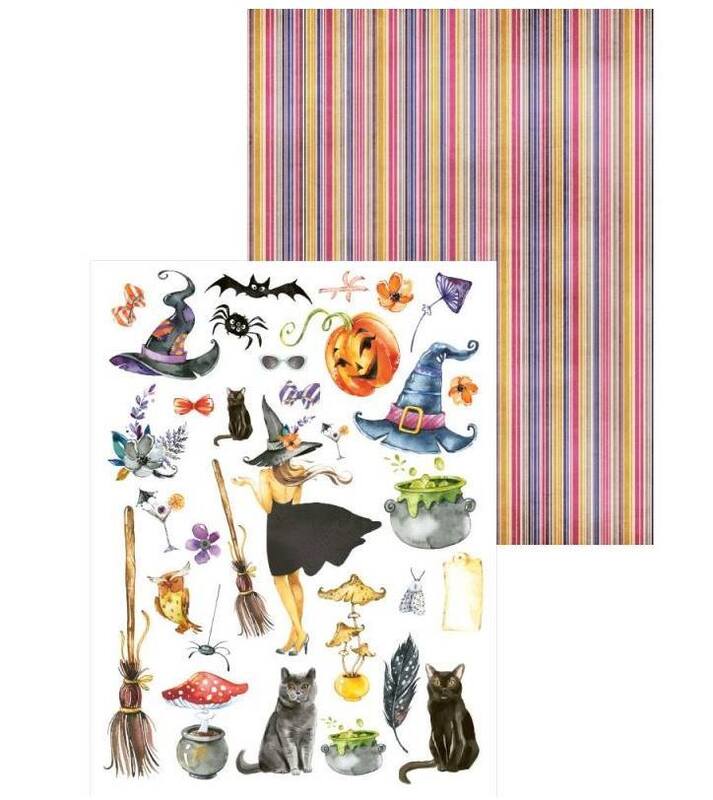 Sada scrapbookových oboustranně potištěných papírů P13 6x8" Hocus Pocus