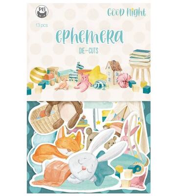 Papírové výseky P13 - Good Night - sada 12 ks