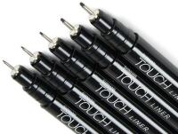 Popisovače TOUCH, sada 5 ks, černá - kompletní sada