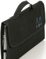 Pouzdro na 24 ks fixů/popisovačů - černá - 32 x 21 cm