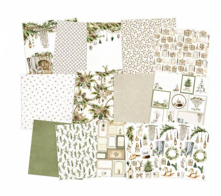 Sada scrapbookových oboustranně potištěných papírů P13 12x12" Cosy Winter - sada 12 listů