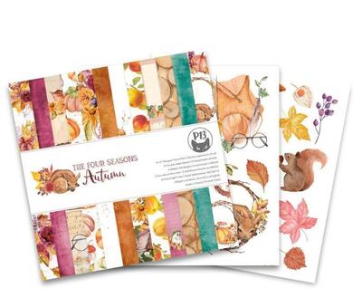 Sada scrapbookových oboustranně potištěných papírů P13 6x6" The four seasons - Autumn - sada 24 listů