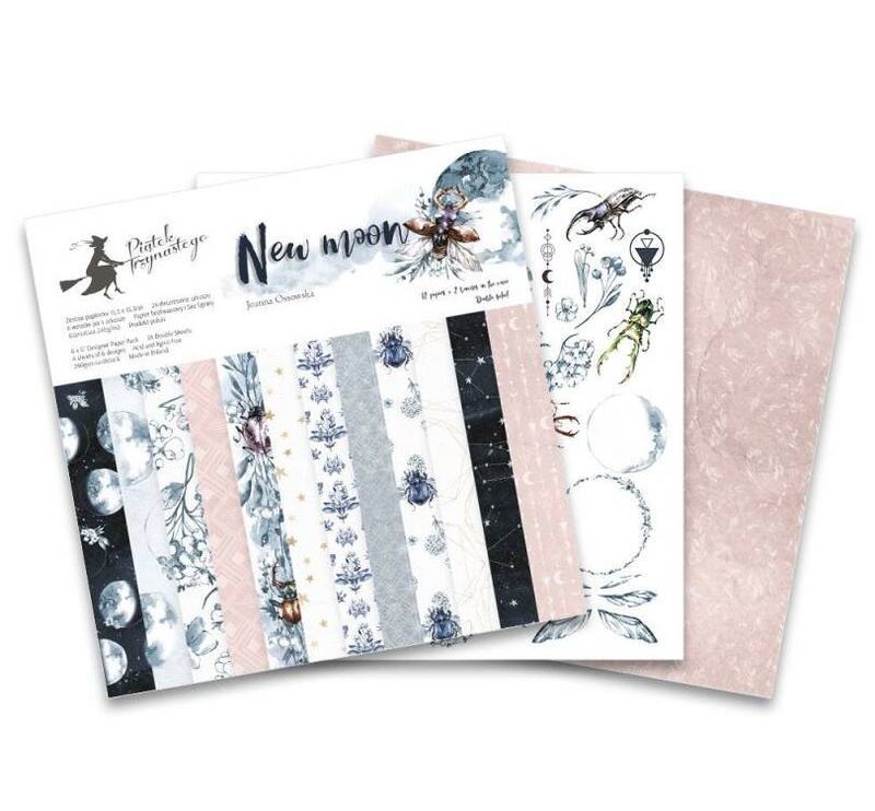 Sada scrapbookových oboustranně potištěných papírů P13 6x6" New Moon - sada 24 listů