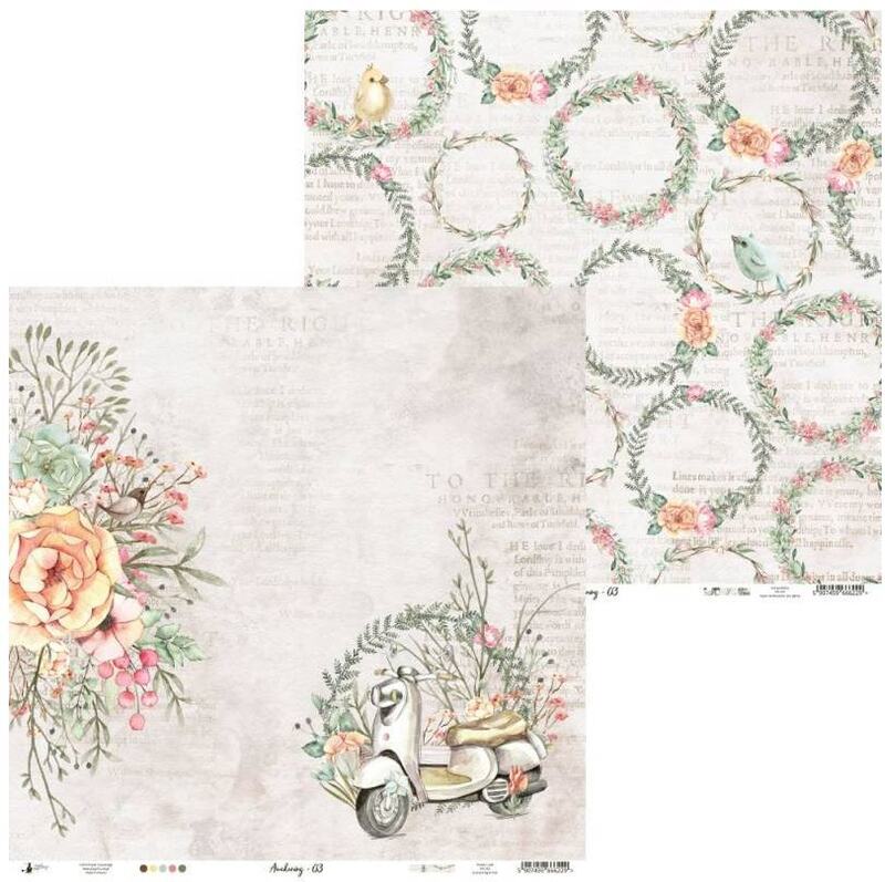 Sada scrapbookových oboustranně potištěných papírů P13 6x6" Awakening - sada 24 listů