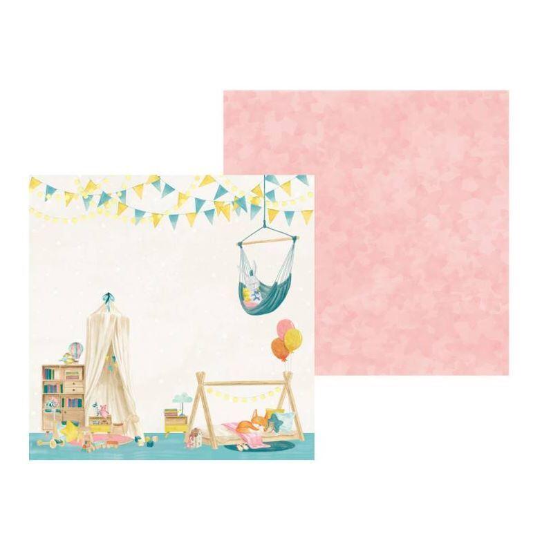 Sada scrapbookových oboustranně potištěných papírů P13 6x6" Good Night - sada 24 listů