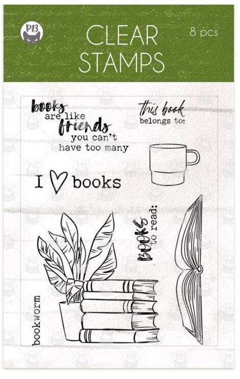 Silikonová razítka P13 - The Garden of Books