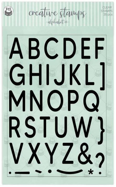 Silikonová razítka P13 - abeceda - sada 35 ks