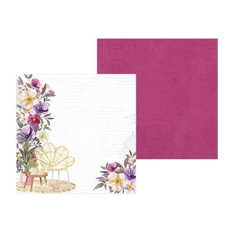 Sada scrapbookových oboustranně potištěných papírů P13 6x6" Time to relax - sada 24 listů