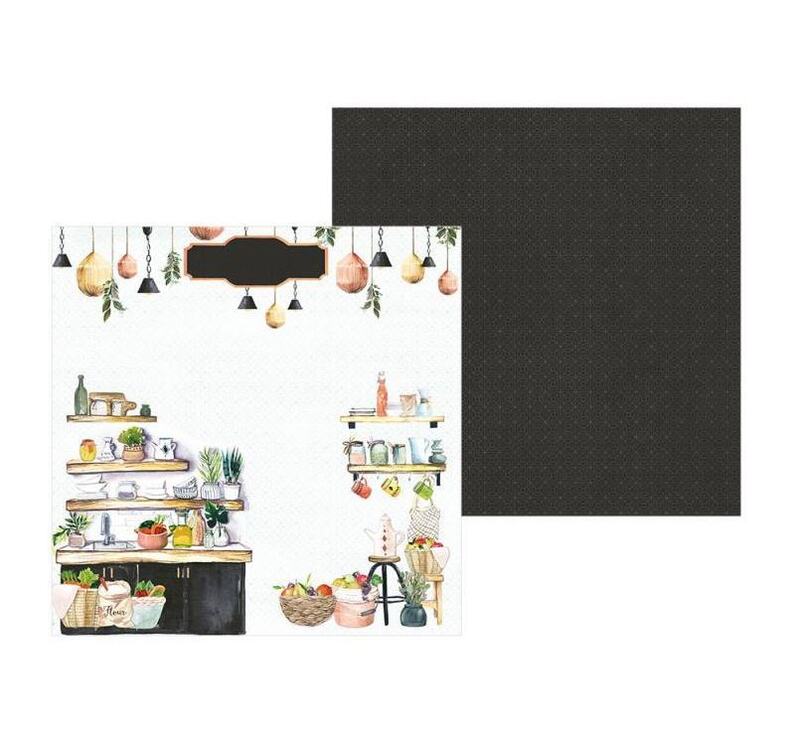 Sada scrapbookových oboustranně potištěných papírů P13 6x6" Around the table