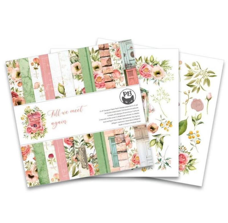 Sada scrapbookových oboustranně potištěných papírů P13 6x6" Till we meet again - sada 24 listů