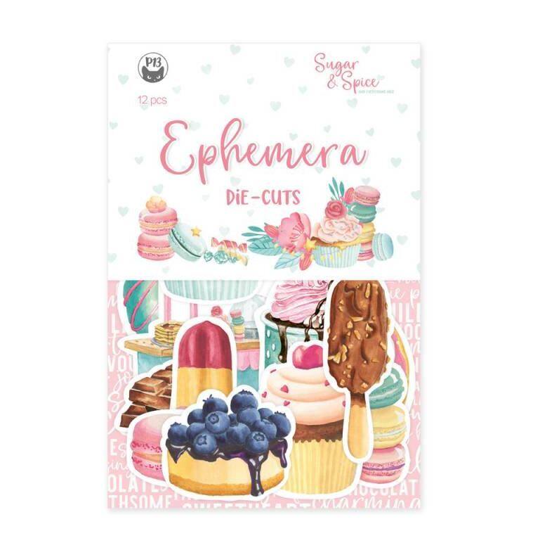 Papírové výseky P13 - Spice & Sugar - sada 12 ks
