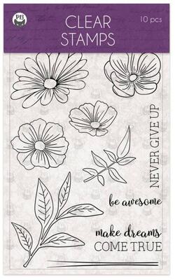 Silikonová razítka P13 - Time to relax - sada 10 ks