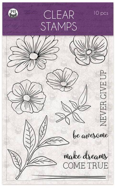 Silikonová razítka P13 - Time to relax - sada 10 ks