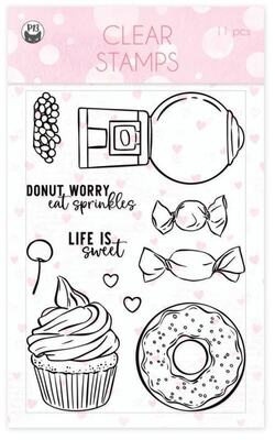 Silikonová razítka P13 - Sugar & Spice - sada 11 ks