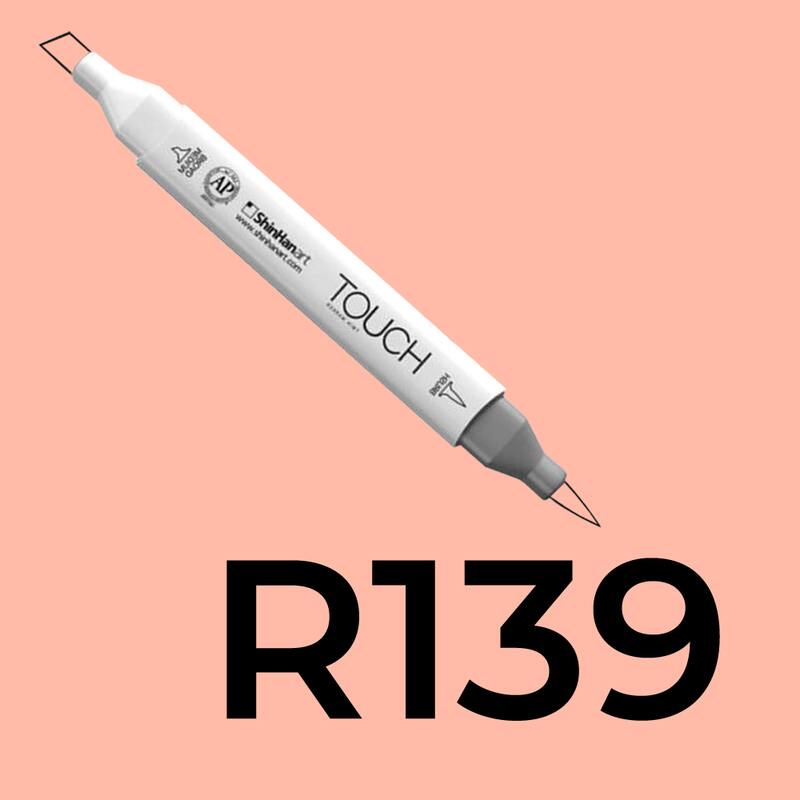 Alkoholový fix TOUCH Twin Brush Marker - růžová