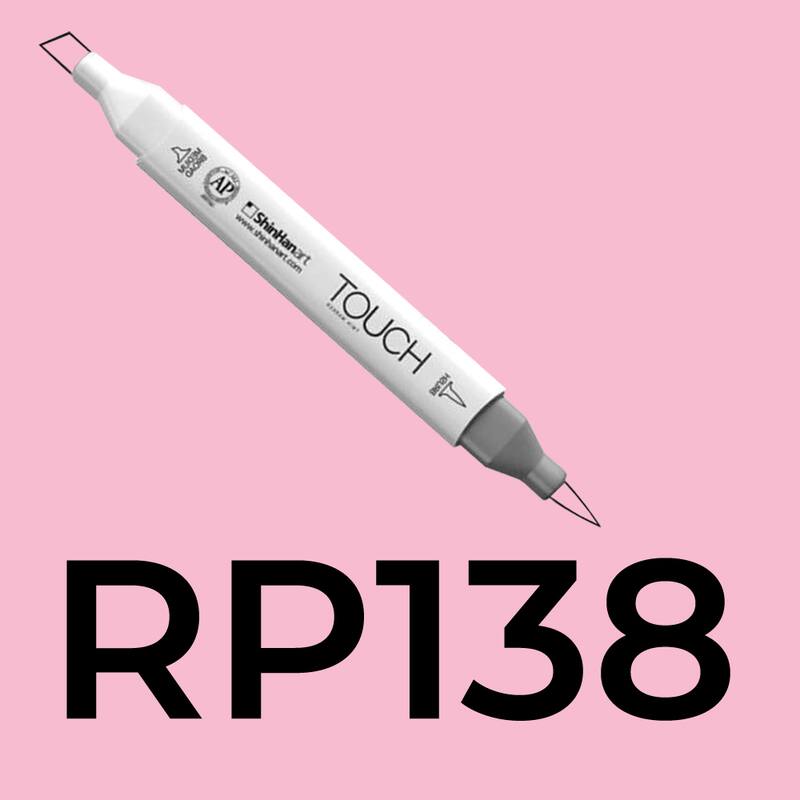 Alkoholový fix TOUCH Twin Brush Marker - růžová