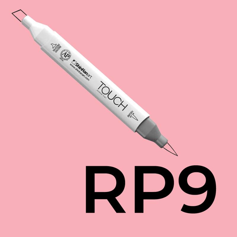 Alkoholový fix TOUCH Twin Brush Marker - růžová