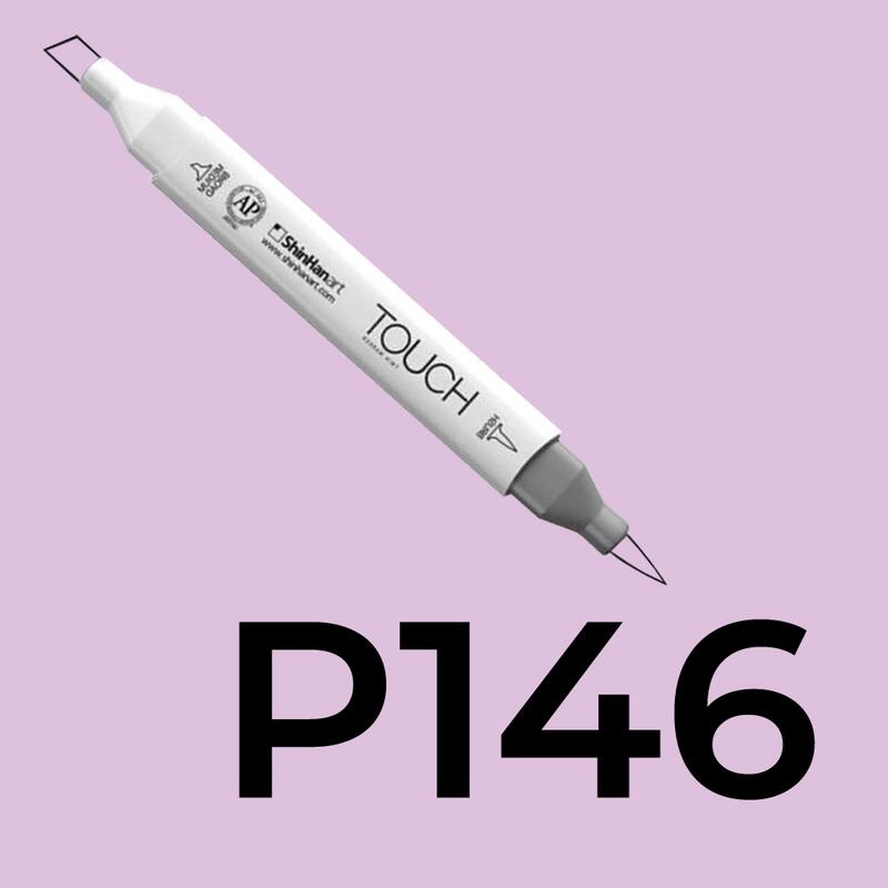 Alkoholový fix TOUCH Twin Brush Marker - fialová