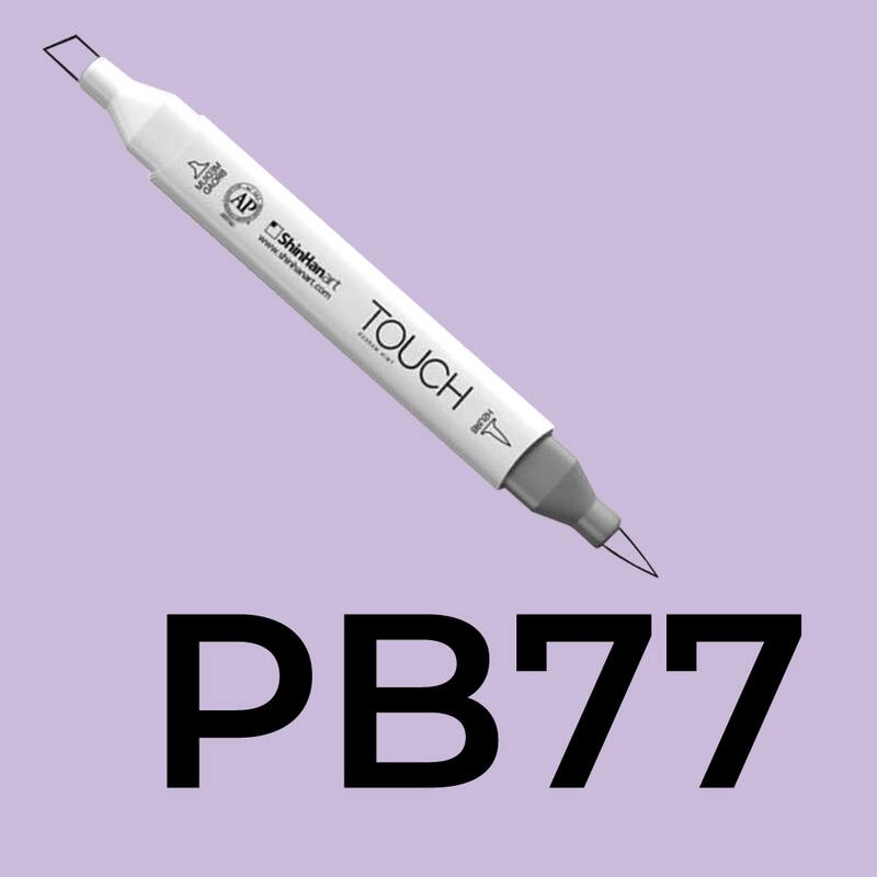 Alkoholový fix TOUCH Twin Brush Marker - fialová