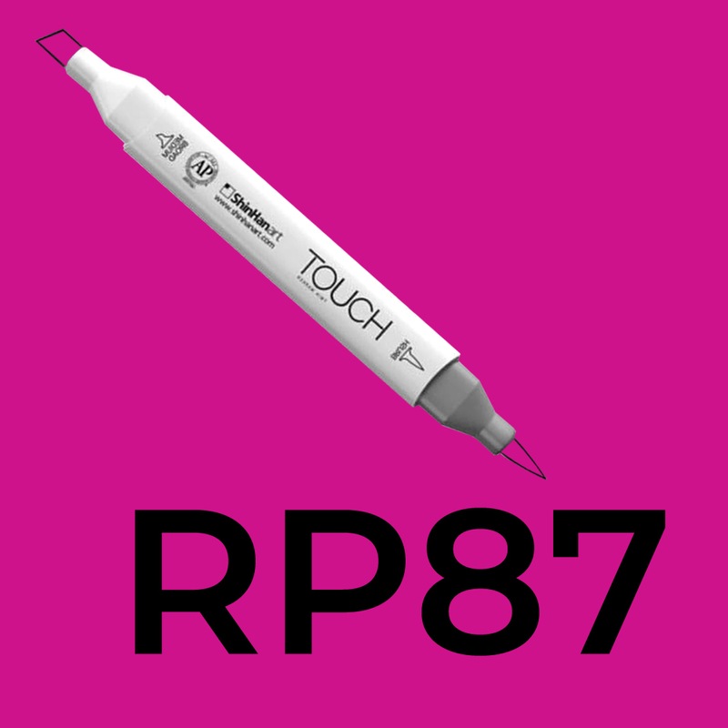 Alkoholový fix TOUCH Twin Brush Marker - fialová