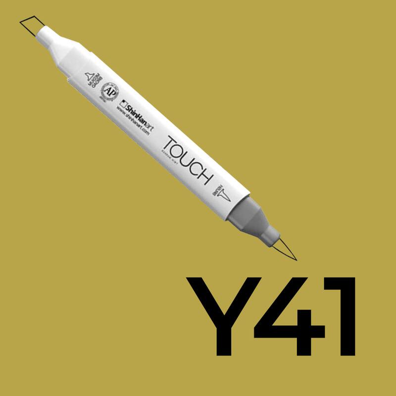 Alkoholový fix TOUCH Twin Brush Marker - zelená