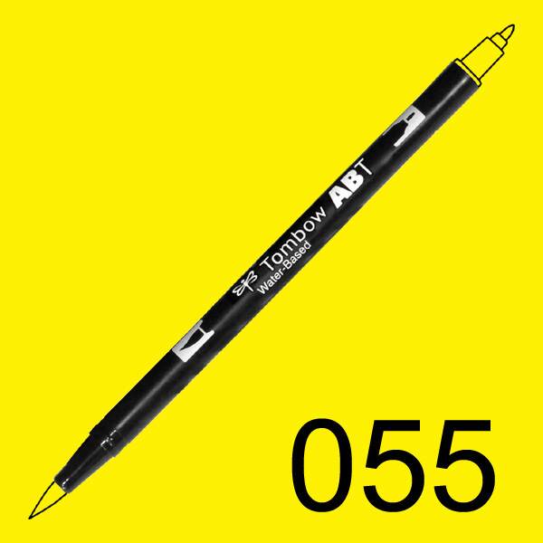 Akvarelový fix Tombow ABT Dual Brush - žlutá