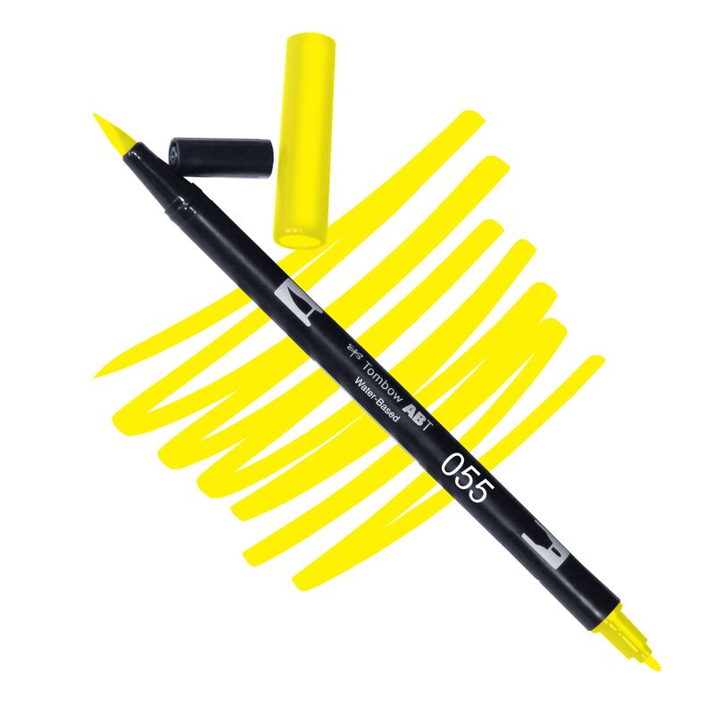 Akvarelový fix Tombow ABT Dual Brush - žlutá