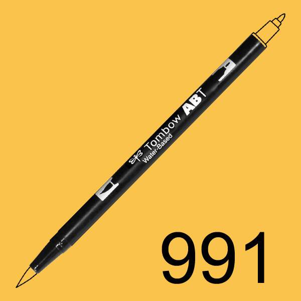 Akvarelový fix Tombow ABT Dual Brush - oranžová