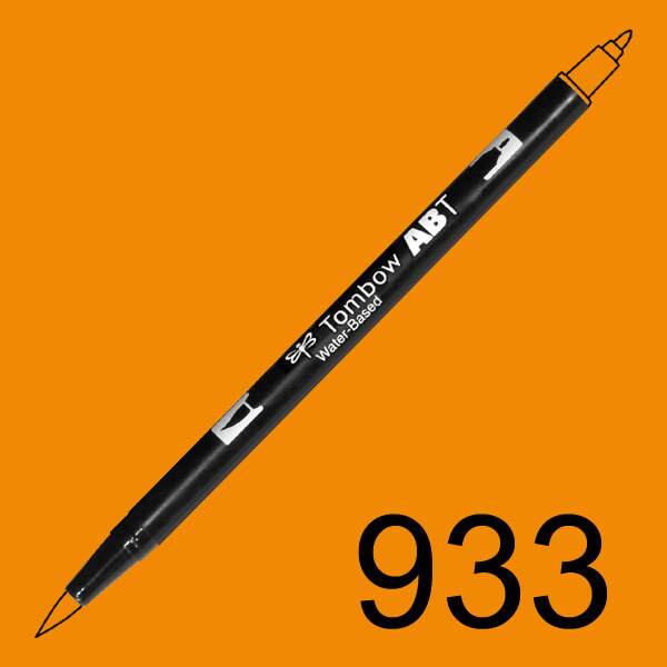 Akvarelový fix Tombow ABT Dual Brush - oranžová