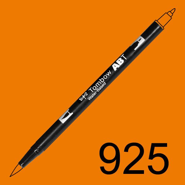 Akvarelový fix Tombow ABT Dual Brush - oranžová