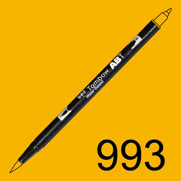 Akvarelový fix Tombow ABT Dual Brush - oranžová