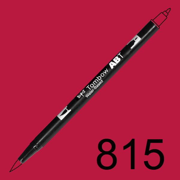 Akvarelový fix Tombow ABT Dual Brush - červená