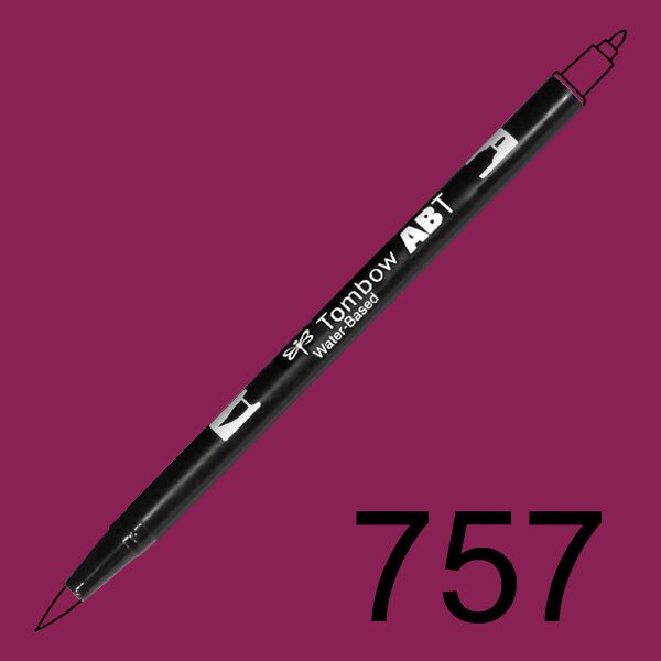 Akvarelový fix Tombow ABT Dual Brush - červená